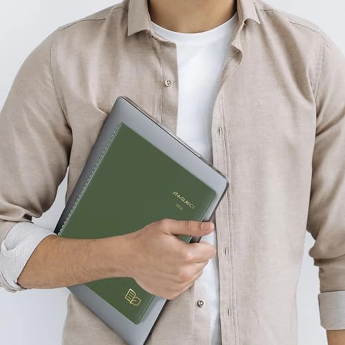 AT-A-GLANCE 2026 Appointment Book Planner, Weekly & Monthly, 8-1/4" x 11", Large, Quarter-Hourly, Recycled, Green (70950G6026) by AT-A-GLANCE - Image 4