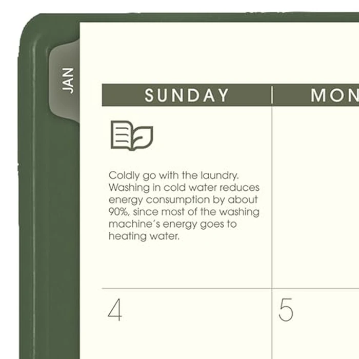 AT-A-GLANCE 2026 Appointment Book Planner, Weekly & Monthly, 8-1/4" x 11", Large, Quarter-Hourly, Recycled, Green (70950G6026) by AT-A-GLANCE - Image 5