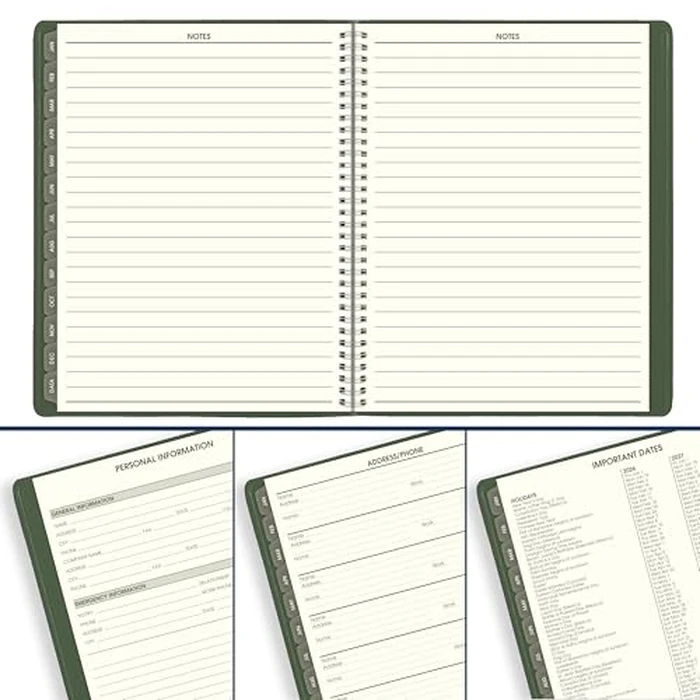 AT-A-GLANCE 2026 Appointment Book Planner, Weekly & Monthly, 8-1/4" x 11", Large, Quarter-Hourly, Recycled, Green (70950G6026) by AT-A-GLANCE - Image 8