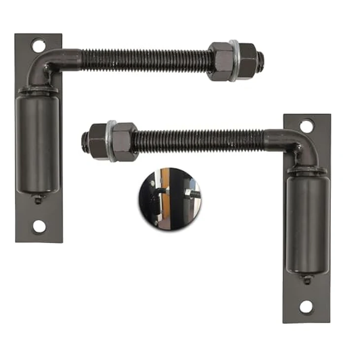 2 Pack J-Bolt Gate Hinge with Plate, Heavy Duty Welded Hinge for Doors, Driveway Gates for Welding on Larger Iron or Steel Gates (Type A-5/8'') by GGTOSPA - Image 1