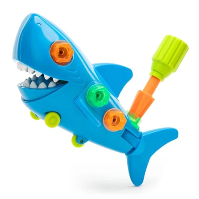 Educational Insights Design & Drill(R) Shark - Take Apart Toy, 13 Pieces, Kid-Friendly Screwdriver, Toddler STEM Toy, Gift for Ages 3+ by Educational Insights - Used - Very Good condition - US$9.93