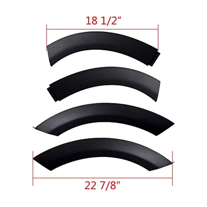 Compatible with 2002-2006 Mini Cooper R50 R53 S 05-08 R52 R52S Convertible 4 pcs of Front Left & Right Wheel Arch Hood Trim Fender Flares by Astra Depot - Image 3