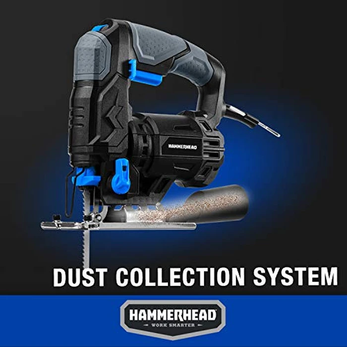 Hammerhead 4.8-Amp 3/4 Inch Jig Saw with 2pcs Wood Cutting Blades, Variable Speed and Orbital Function - HAJS048 by Hammerhead - Image 4