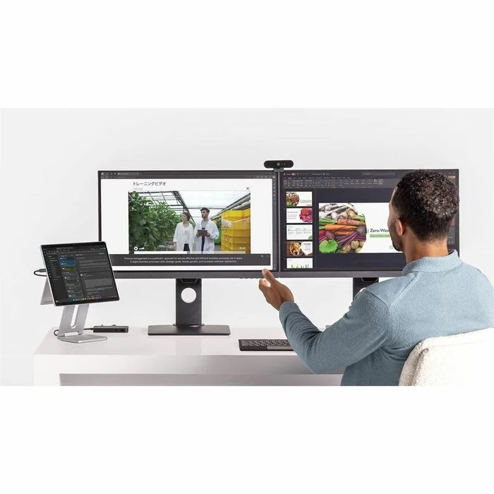 Microsoft Surface USB4 Dock - Gigabit Ethernet, USB C to 2xUSB-C/1xUSB-A/HDMI (65W Power Delivery) - Black by Microsoft - Image 2