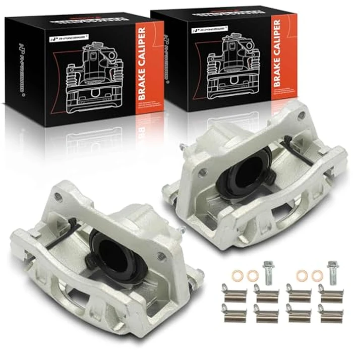 A-Premium Front Disc Brake Caliper Assembly with Bracket Compatible with Jeep Wrangler, Wrangler Jk & Dodge Grand Caravan, Journey, Nitro & Chrysler Town & Country & Volkswagen Routan & Ram C/V by A-Premium - Used - Very Good condition - US$96.79