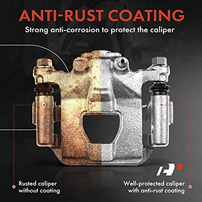 A-Premium Front Disc Brake Caliper Assembly with Bracket Compatible with Jeep Wrangler, Wrangler Jk & Dodge Grand Caravan, Journey, Nitro & Chrysler Town & Country & Volkswagen Routan & Ram C/V by A-Premium - Image 6