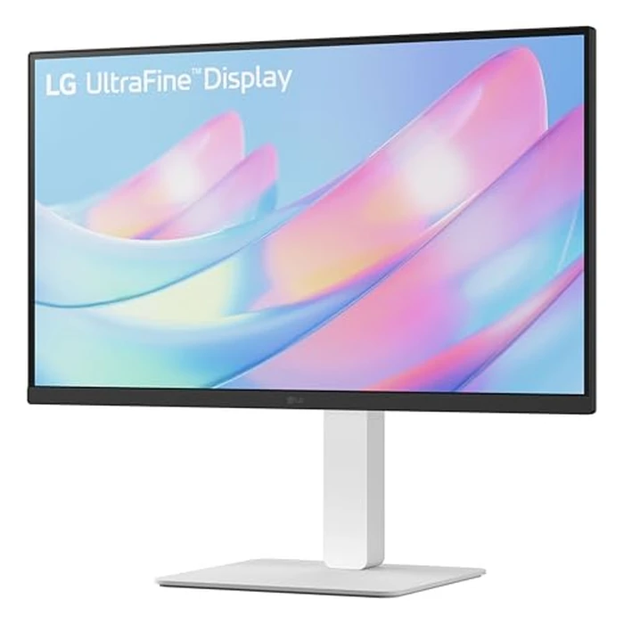 LG 27" 4K UHD Ultrafine(TM) Monitor (27US550-W), 3840 x 2160 IPS Display 5ms 60Hz HDR 10, Tilt/Height/Swivel/Pivot Adjustment DisplayPort, HDMI, White by LG - Image 3