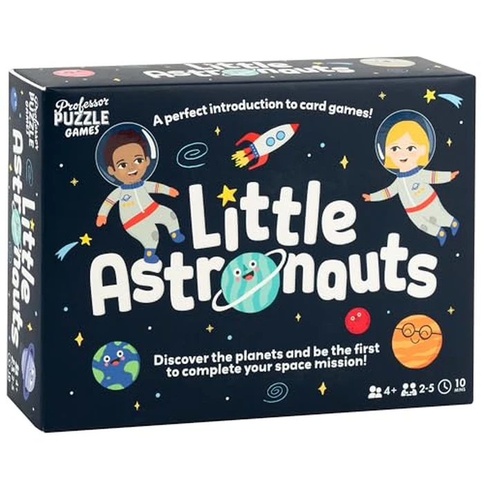 Professor Puzzle: Little Astronauts - Space Mission Card Game, Discover Planets, Facts Poster, Number Skills, Ideal Starter Game, Kids 4+, 2-5 Players by Professor PUZZLE - Used - Like New condition