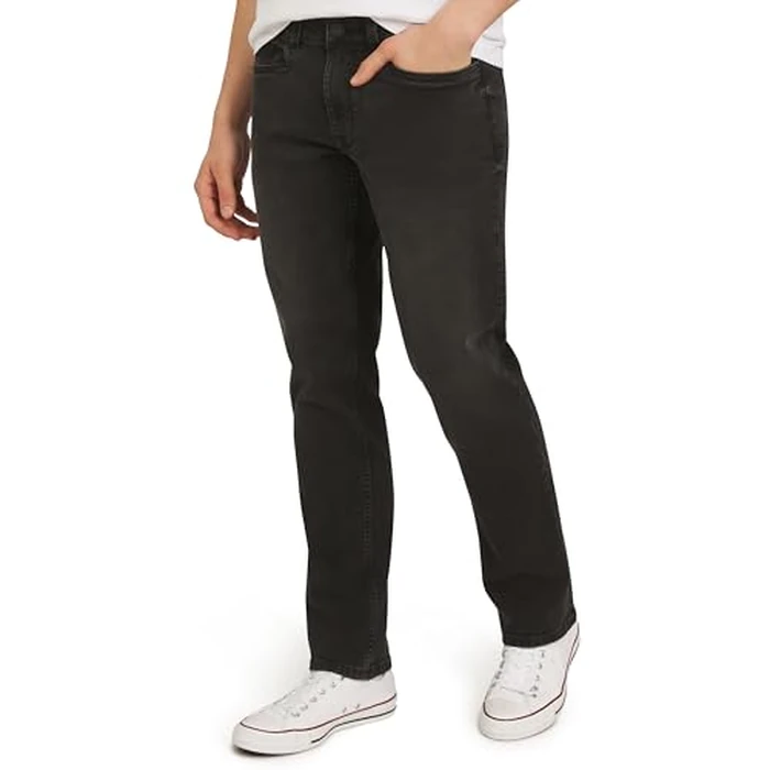 Quiksilver Men's 5 Pocket Straight Fit Stretch Waist Denim Jeans, Street Wash, 36W x 30L by Quiksilver - Used - Like New condition - US$22.62