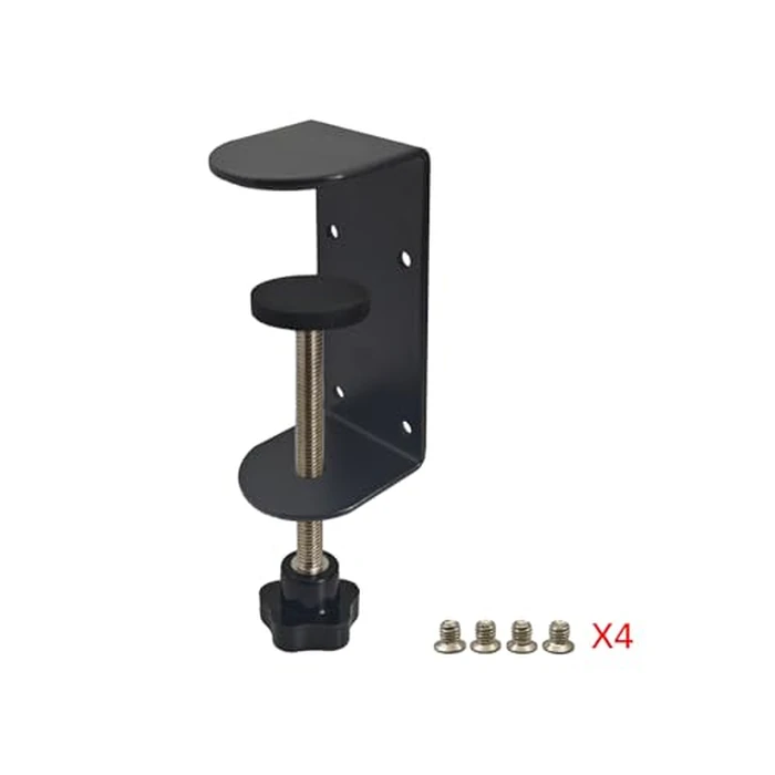 Jhanw 3 inch C-Clamp with Four Small Holes in the back, 4-Pack Adjustable Desk C Clamps for Range 0.35"~3.37", Versatile Clamp for Brake, Parts Assembly, Fastening, Welding, Woodwork, Metal Work by Jhanw - Image 3