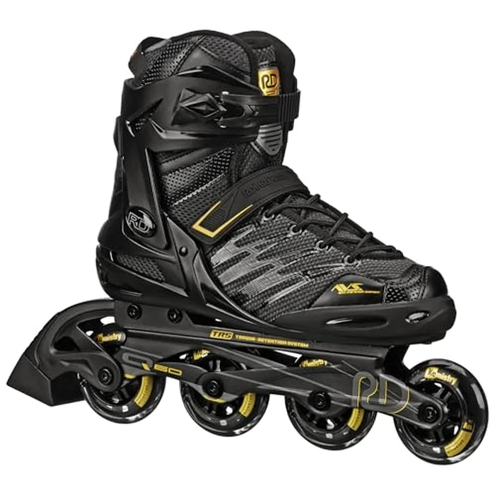 Roller Derby AERIO Q-60 Men's Inline Skates, Black/Gold, Size 11 by Roller Derby - Used - Very Good condition - US$71.02