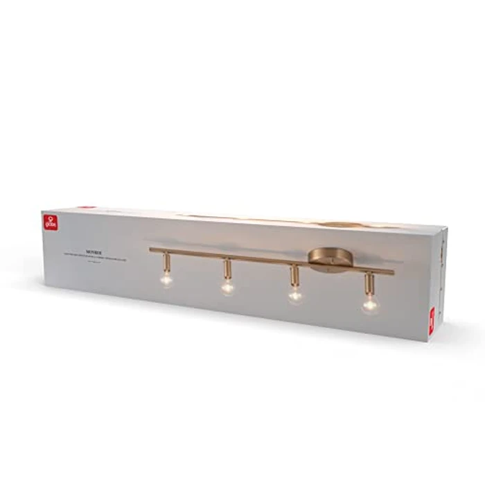 Globe Electric 64000010 29" 4-Light Slim Profile Track Lighting, Matte White, Track Ceiling Light, Track Lighting Kit, Vintage, Ceiling Light Fixture, 4 Bulb Kitchen Light, Home Improvement by Globe Electric - Image 9
