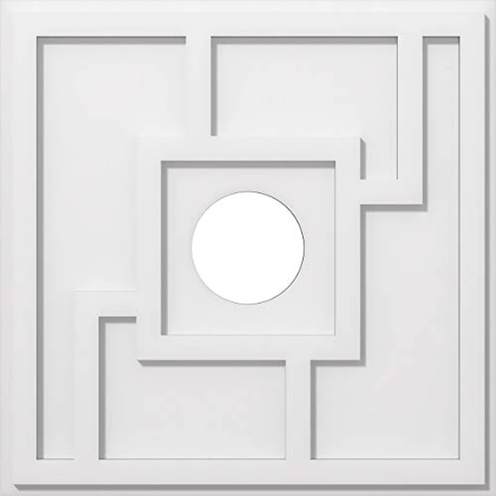 22"OD x 5"ID x 7 1/2"C x 1"P Knox Architectural Grade PVC Contemporary Ceiling Medallion by Ekena Millwork - Used - Very Good condition - CA$86.77