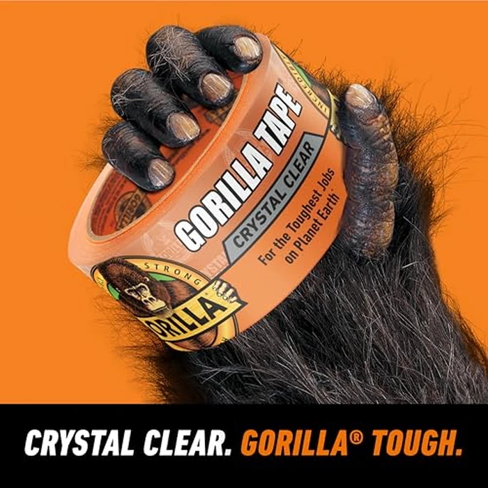 Gorilla Crystal Clear Tape, 1.88” x 18 yd (Pack of 1) - Weather Resistant for Indoor or Outdoor Projects and Repairs by GORILLA - Image 2