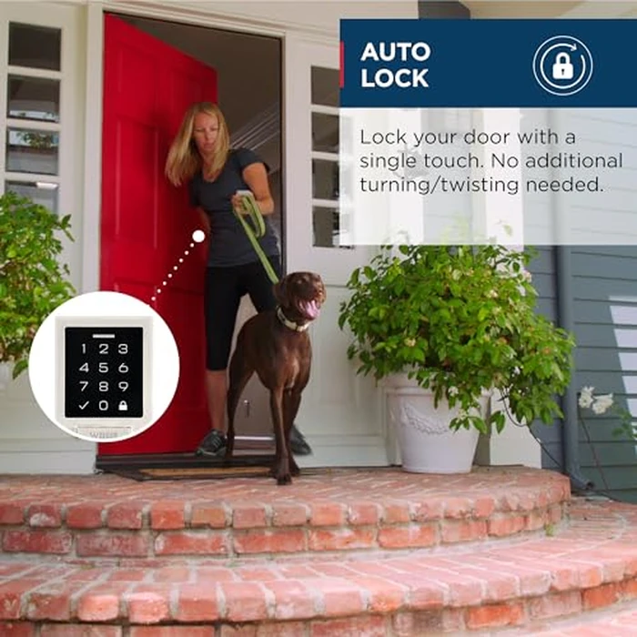 Weiser SmartCode Satin Nickel Keyless Entry Door Lock/Deadbolt Lock, 10-Button Touchpad Door Lock with Backlit Keypad, Up to 50 User Codes, Electronic Door Locks for Front Door, Modern Home Décor by Weiser - Image 3