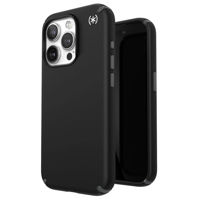 Speck Presidio2 Pro Phone Case with MagSafe for iPhone 15 Pro - Black/Slate Grey by Speck - Refurbished - Brand New condition - US$50.98