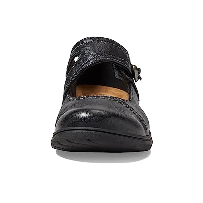 Clarks Collection Women's Carleigh Jane Mary Jane Flat, Black Leather, 8.5 Narrow US by Clarks - Image 2