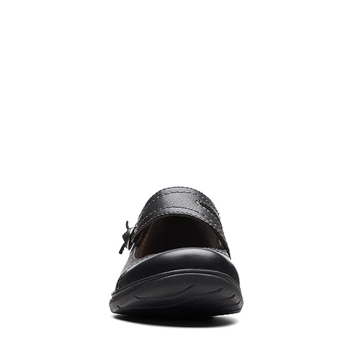 Clarks Collection Women's Carleigh Jane Mary Jane Flat, Black Leather, 8.5 Narrow US by Clarks - Image 5
