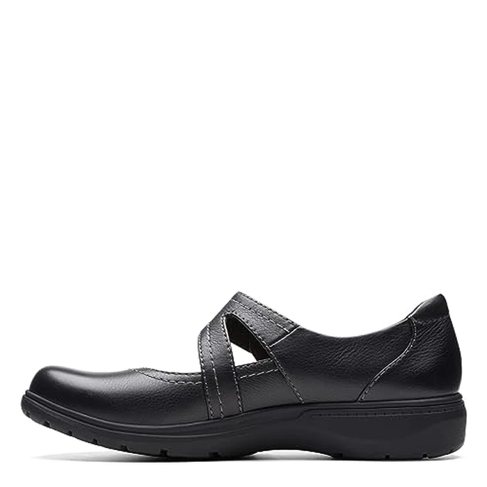 Clarks Collection Women's Carleigh Jane Mary Jane Flat, Black Leather, 8.5 Narrow US by Clarks - Image 7