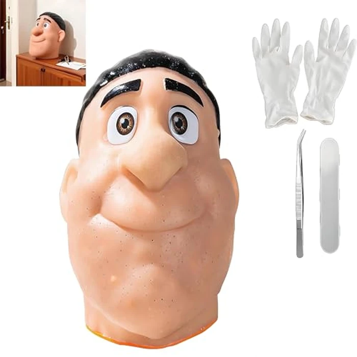 Pimple Popping Toy, Pimple Daddy, Pimple Popping Head Toy, Relieve Stress and Anxiety, Blackhead Squeezing Acne Fun Game Gift (Black) by GASDBYUB - Used - Very Good condition - US$52.66