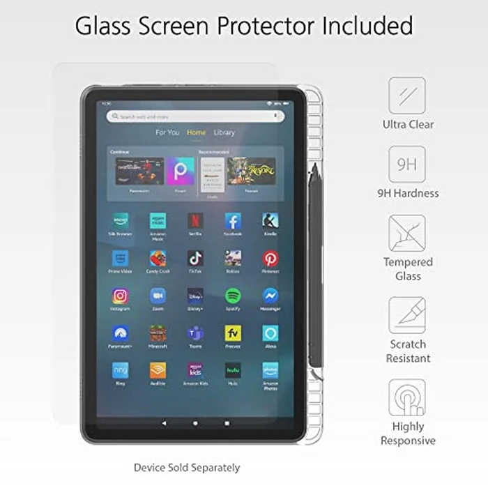 Made for Amazon Clear Case and Screen Protector for Amazon Fire Max 11 (2023 Release) by Mission Cables - Image 3