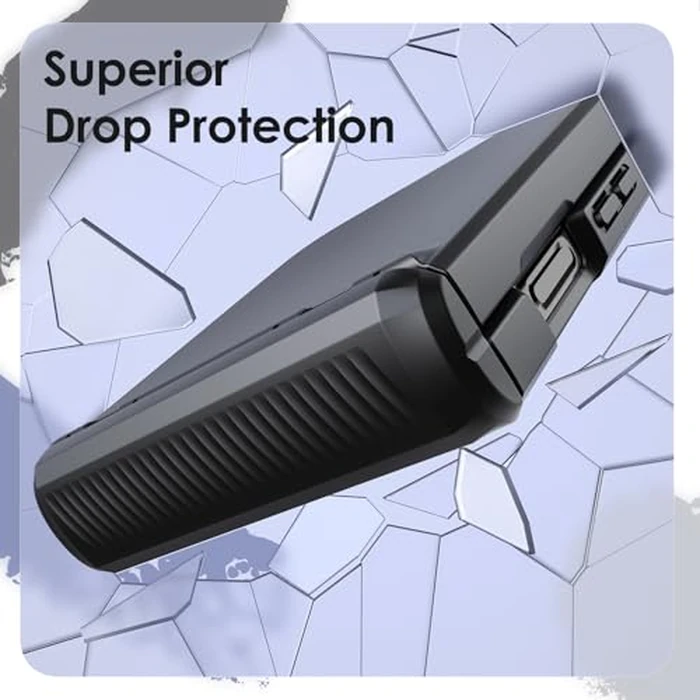 JETech Case for Samsung Galaxy Z Flip 5 2023 with Hinge Protection, Heavy Duty Rugged Protective Hard PC Phone Cover, Anti-Fingerprint Matte Finish (Black) by JETech - Image 4