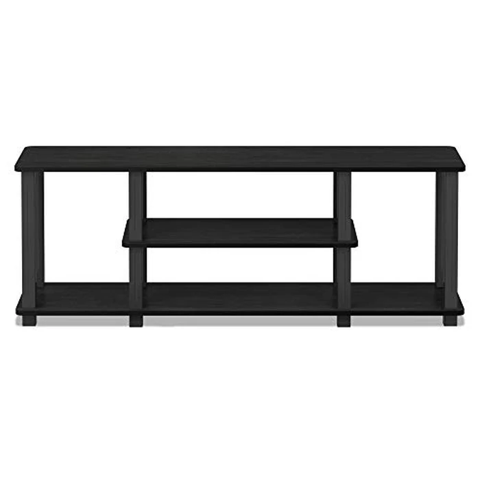 Furinno 18027AM/BK Turn-S-Tube No Tools 3D 3-Tier Entertainment Center, Square, Americano/Black by Furinno - Image 4