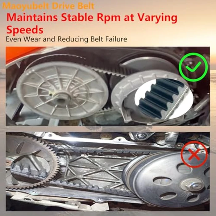 Maoyubelt Drive Belt Replacement for Kymco Downtown 300/350 Shadow GTi300 K-XCT Nikita for J300 |#23100-LEA7-E01 by Maoyubelt - Image 4