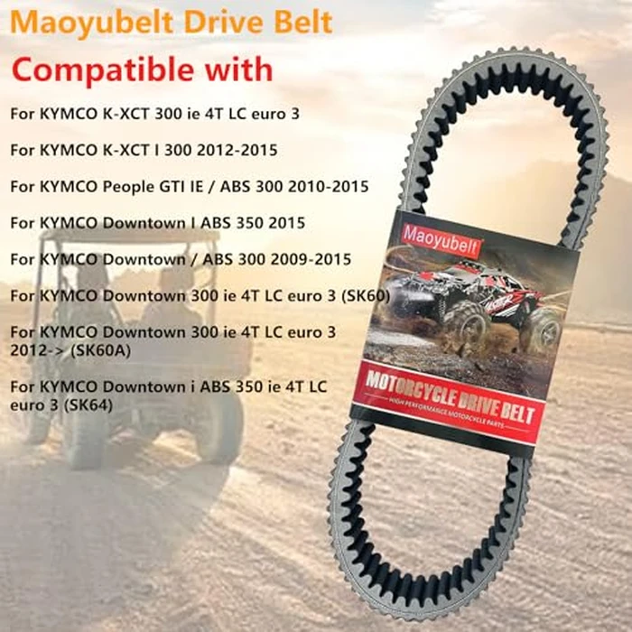 Maoyubelt Drive Belt Replacement for Kymco Downtown 300/350 Shadow GTi300 K-XCT Nikita for J300 |#23100-LEA7-E01 by Maoyubelt - Image 7