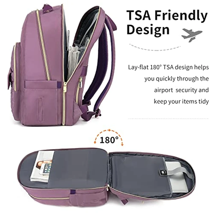 Travel Backpacks for Women 15,6 Inch,Teacher Backpack School Bags for Girls,for School Supplies or Personal Item,Backpack for Travel Business Work by Breold - Image 2
