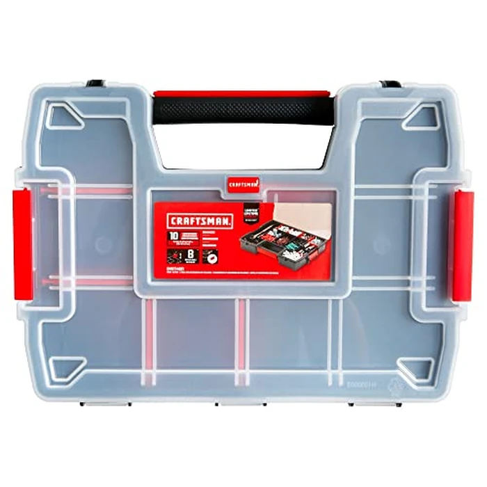 CRAFTSMAN Storage Organizer, Small Parts Organizer, 3-Packs with 10-Compartments, Lid Includes Secure Latch (CMST60964M) by CRAFTSMAN - Image 2