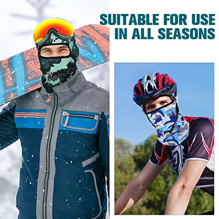 Vicenpal 36 Pcs Balaclava Face Cover Ski Mask Full Face Cover UV Sun Protection Windproof Mask for Sports Outdoor Riding(Camouflage,Classic) by Vicenpal - Image 4