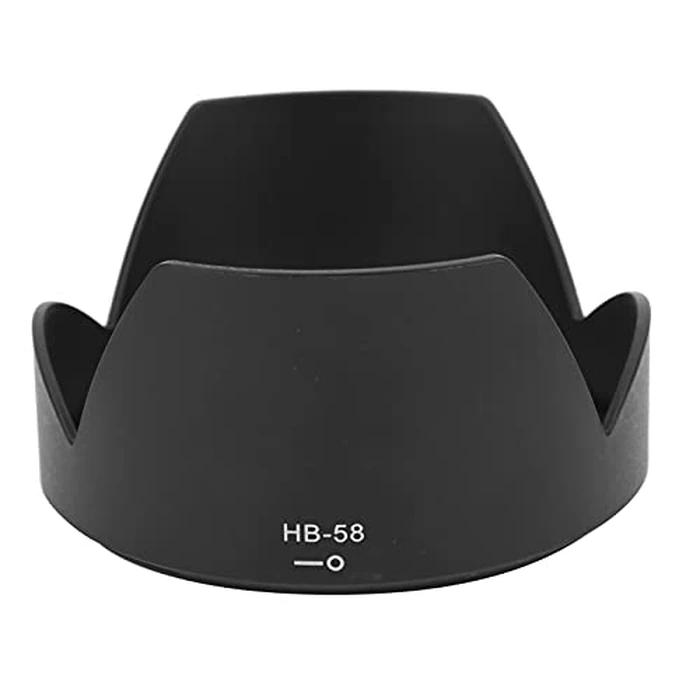 Lens Hood, HB-58 Reversible Camera Lens Hood Lens Sun Shade Replacement, for 18‑300mm F/3.5‑5.6G ED VR Lens by Hilitand - Used - Like New condition - CA$6.29