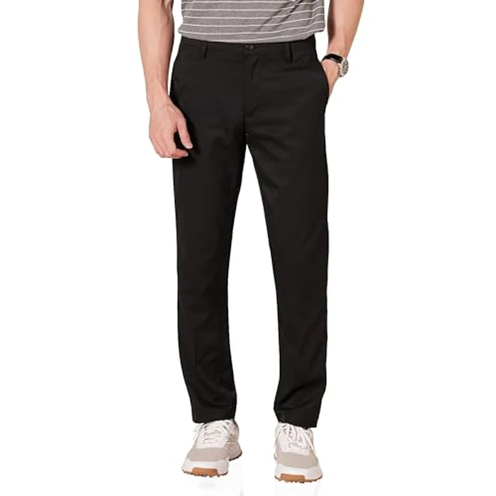 Amazon Essentials Men's Slim-Fit Stretch Golf Pant, Black, 33W x 29L by Amazon Essentials - Used - Like New condition - US$17.62
