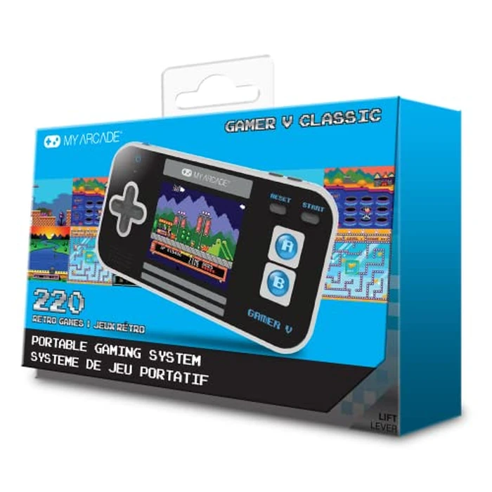 My Arcade Gamer V Classic-Blue: Portable Gaming System with 220 Games, 2.5" Color Display, Pocket Size (DGUN-3919) by MY ARCADE - Image 4