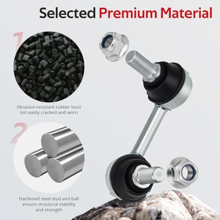 JAVIK Front Stabilizer Hand Ball Joint Stabilizer Bar End Links for Can-am 2017-2024 Maverick X3 Max Turbo R RR 900 O.E.M# 706202764 706202765 706203611 706203612 by JAVIK - Image 3