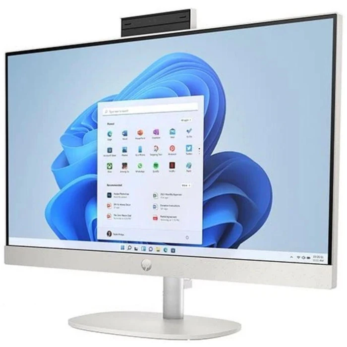 HP 24-CR0009 AIO Desktop PC 23.8" - AMD Ryzen 3 7320U 2.4GHz - 256GB - Shell White - 8GB RAM - 23.8 Inch by HP - Image 3