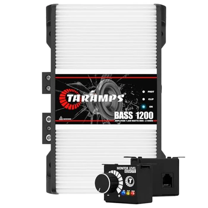 Taramps BASS 1200 2 Ohms 1 Channel Mosfet Amplifier 1200 Watts RMS, Monoblock, Crossover, Bass Boost, RCA/High Level Input, Class D, Car Audio, Monitor Level Remote Included, Great for Subwoofers by Taramp's - Used - Like New condition - US$121.36