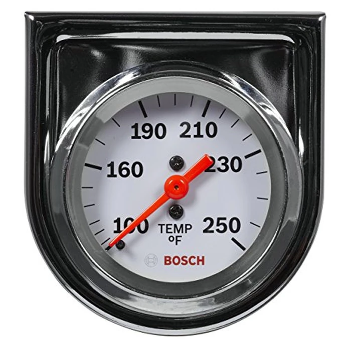 BOSCH SP0F000045 Style Line 2" Mechanical Water/Oil Temperature Gauge (White Dial Face, Chrome Bezel) by Bosch - Image 1