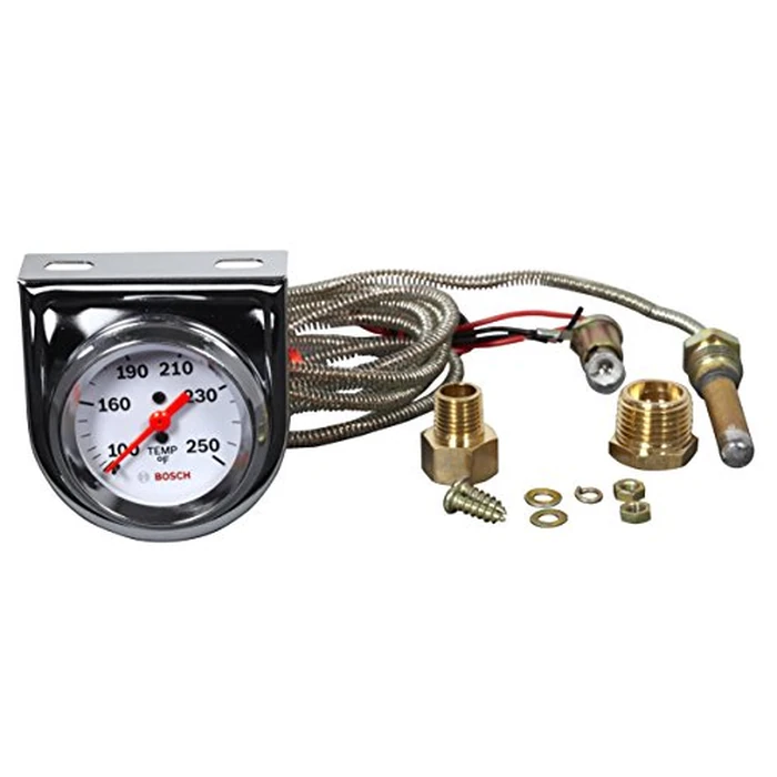 BOSCH SP0F000045 Style Line 2" Mechanical Water/Oil Temperature Gauge (White Dial Face, Chrome Bezel) by Bosch - Image 2