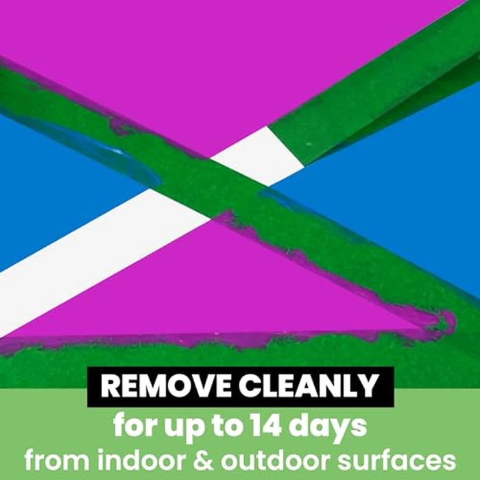 TAPEBEAR Green Painters Tape Multi-Surface Masking Tape 1.88 inch x 60 Yard, Indoor and Outdoor Painting Tape, Residue Free Easy Removal with Sharp Lines, Paint Tape for Walls, Auto, Home, 6Rolls by TAPEBEAR - Image 3