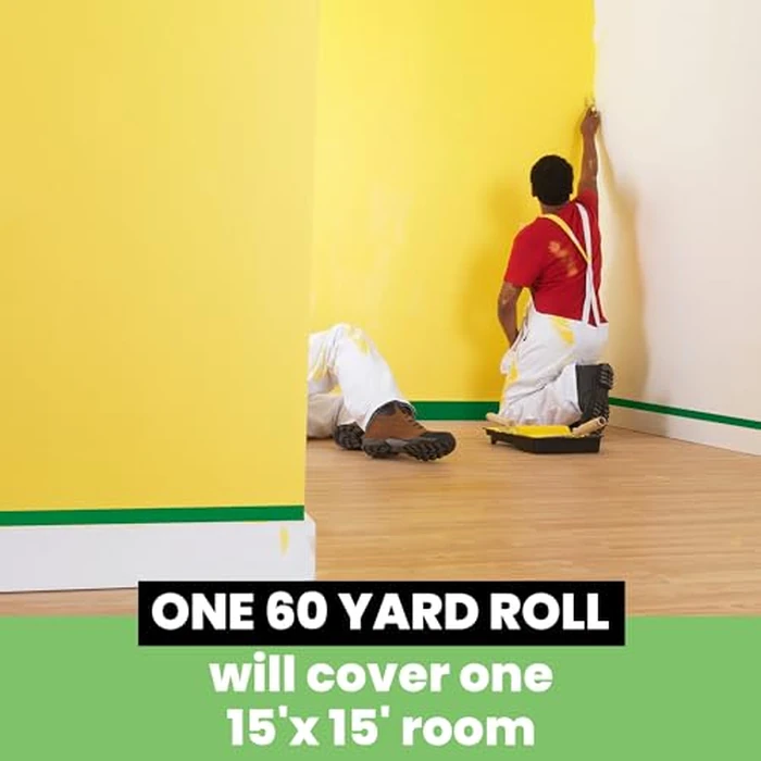 TAPEBEAR Green Painters Tape Multi-Surface Masking Tape 1.88 inch x 60 Yard, Indoor and Outdoor Painting Tape, Residue Free Easy Removal with Sharp Lines, Paint Tape for Walls, Auto, Home, 6Rolls by TAPEBEAR - Image 4