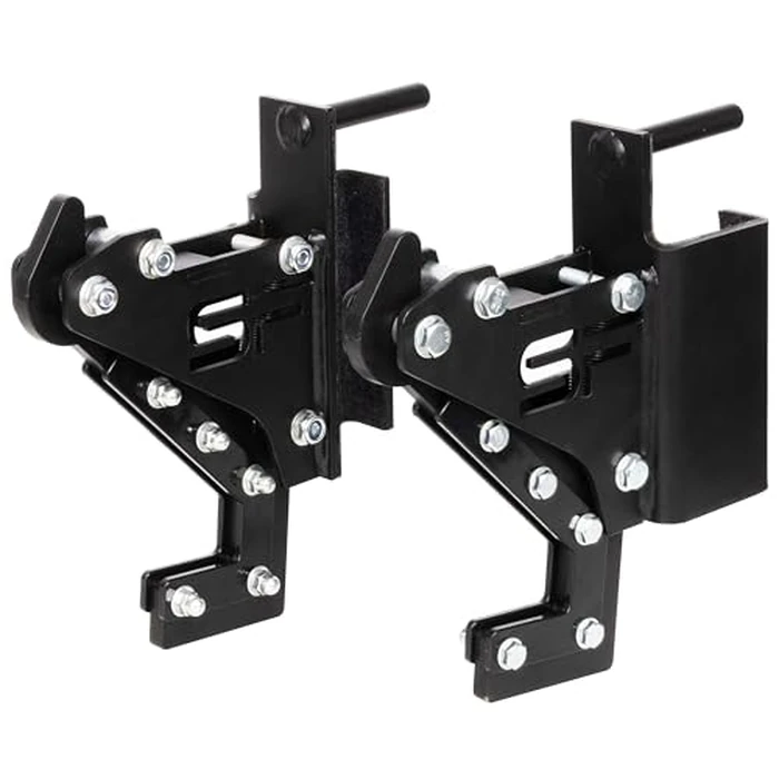 Fitvids Power Rack Barbell J-Hooks Attachments -Heavy Duty Barbell Holders Compatible with 3x3 Power Racks for Home Gym - Sports Training - Monolift Attachments - Black by Fitvids - Used - Very Good condition