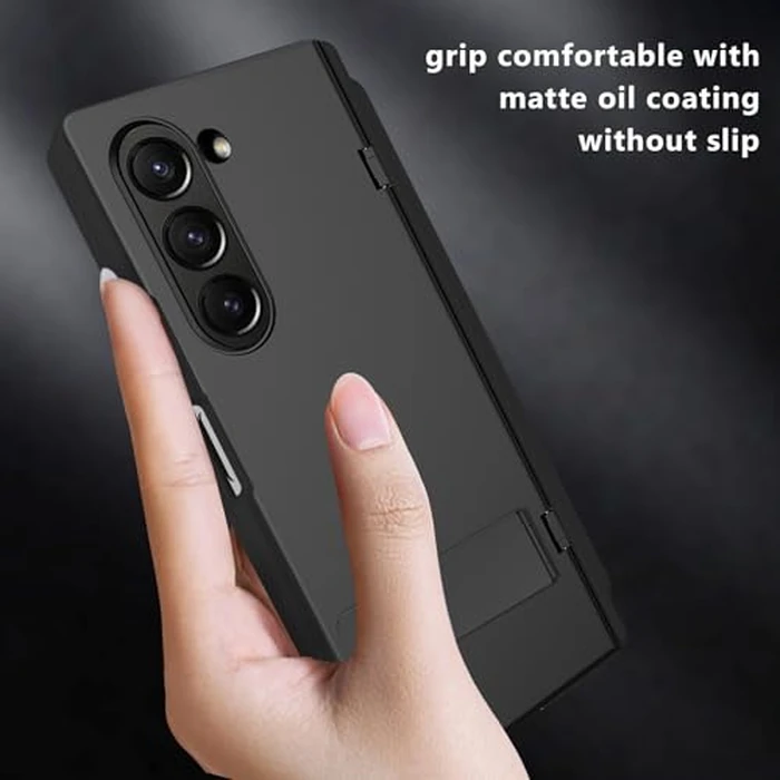 liuziyi for Samsung Galaxy Z Fold 6 Case with Integrate Thinner Pen Holder, Built in Screen Protector, for Round Shape Magsafe Accessories, Adjustable Metal Stand, Magnetic 2024, Clear by liuziyi - Image 9