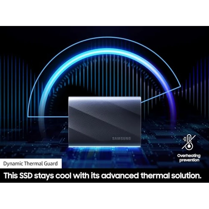 SAMSUNG T9 2TB Portable SSD, USB 3.2 Gen. 2x2, Black, Up to 2000MB/s Read Speed - MU-PG2T0B/AM [Canada Version] by Samsung - Image 4