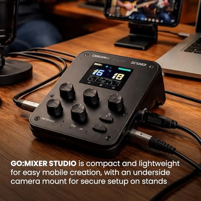 Roland GO:MIXER STUDIO | Portable Multi-Channel Mixer & Audio Interface | Perfect for Content Creators & Musicians | Studio-Grade Audio Quality | Onboard FX by Roland - Image 2