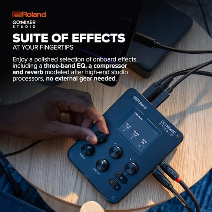 Roland GO:MIXER STUDIO | Portable Multi-Channel Mixer & Audio Interface | Perfect for Content Creators & Musicians | Studio-Grade Audio Quality | Onboard FX by Roland - Image 3
