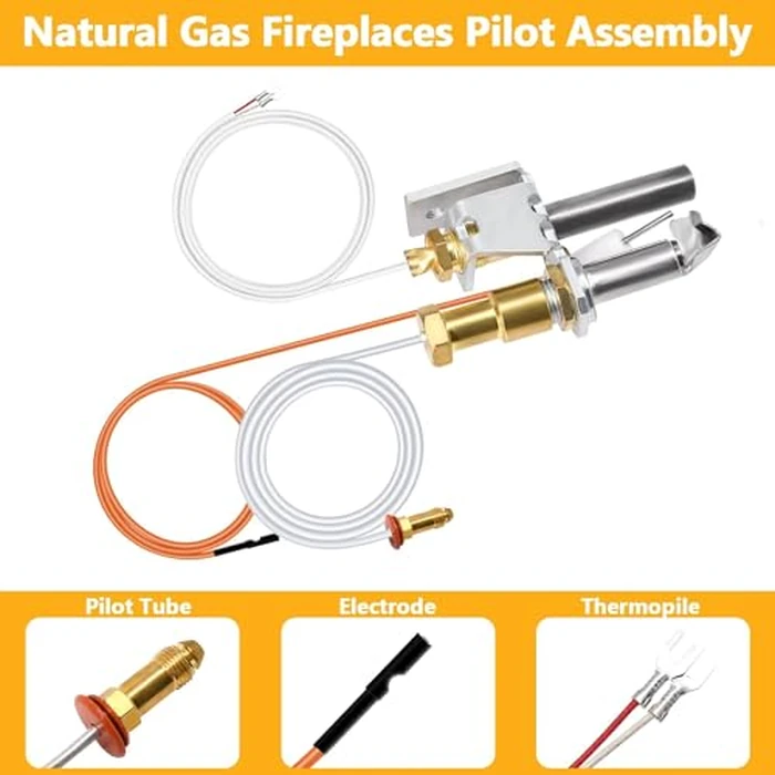Criditpid 446-512A Natural Gas Pilot Assembly for Heat-N-Glo Gas Fireplaces and Log Sets, SRV446-512A Pilot Assembly for Heat-N-Glo SL2000, 4000, 5000, 6000 Model. by Criditpid - Image 3