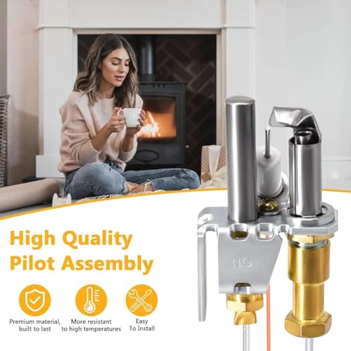 Criditpid 446-512A Natural Gas Pilot Assembly for Heat-N-Glo Gas Fireplaces and Log Sets, SRV446-512A Pilot Assembly for Heat-N-Glo SL2000, 4000, 5000, 6000 Model. by Criditpid - Image 4