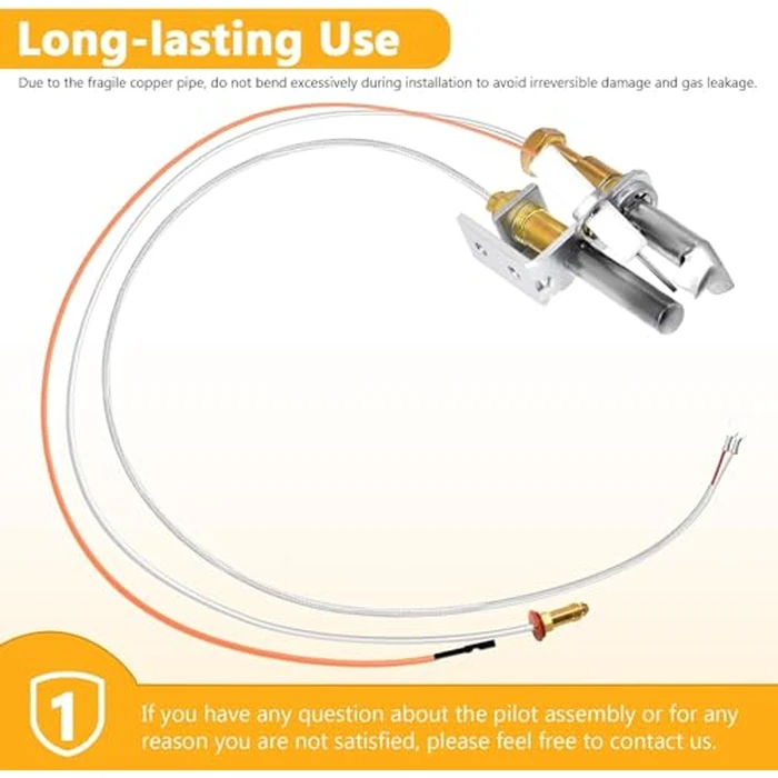 Criditpid 446-512A Natural Gas Pilot Assembly for Heat-N-Glo Gas Fireplaces and Log Sets, SRV446-512A Pilot Assembly for Heat-N-Glo SL2000, 4000, 5000, 6000 Model. by Criditpid - Image 5